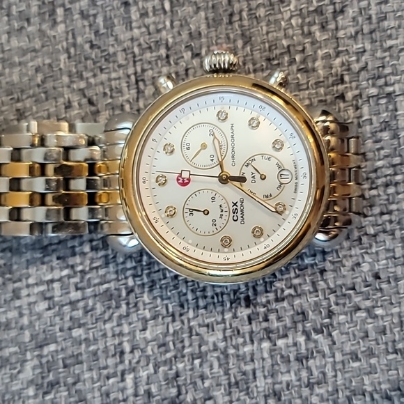 Michele women's Diamond Accent Two-Tone watch - Picture 4 of 8